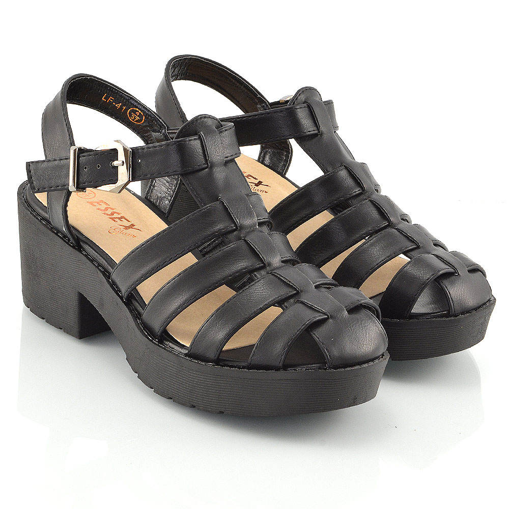 platform chunky gladiator sandals